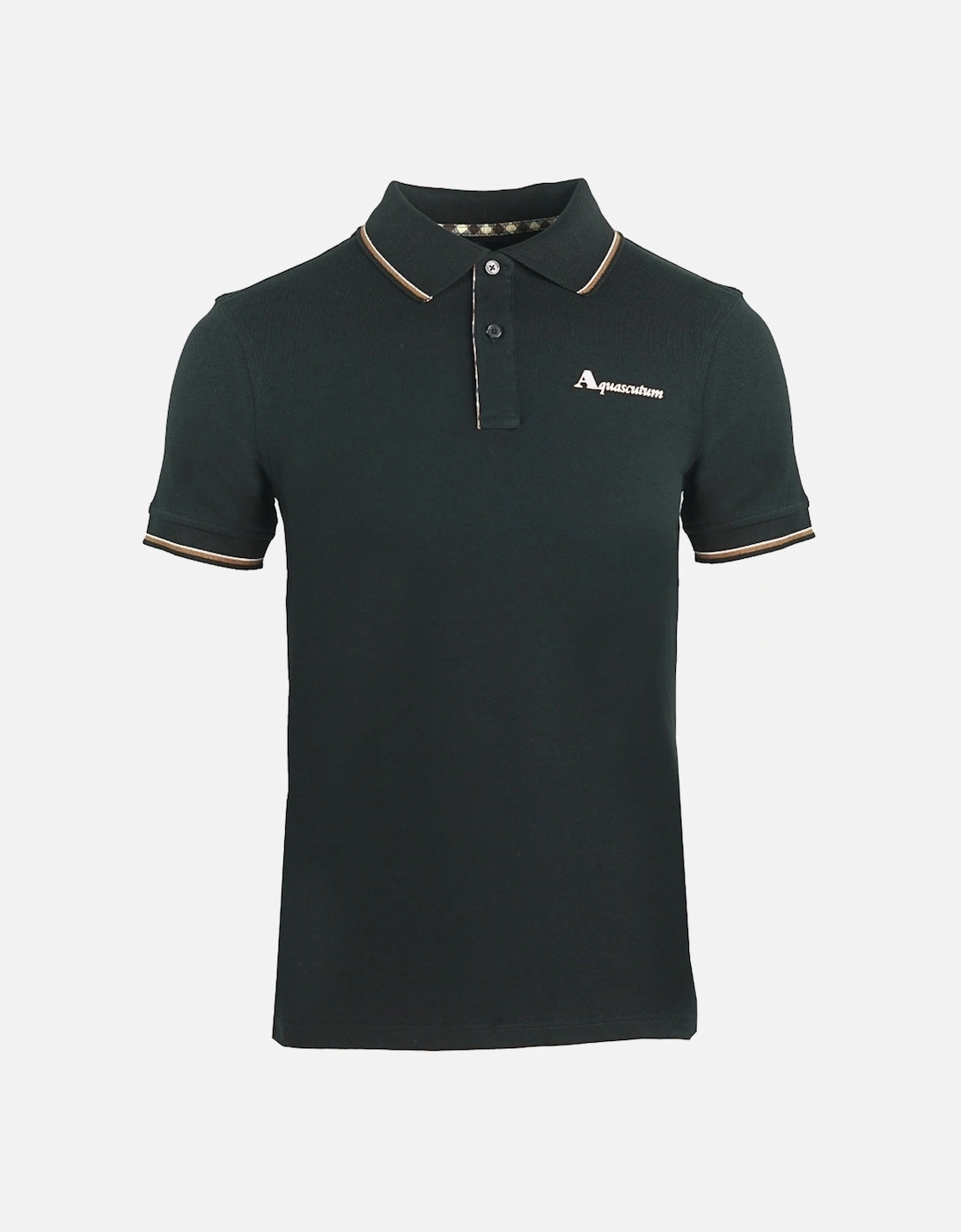 Tipped Collar Black Polo Shirt, 3 of 2