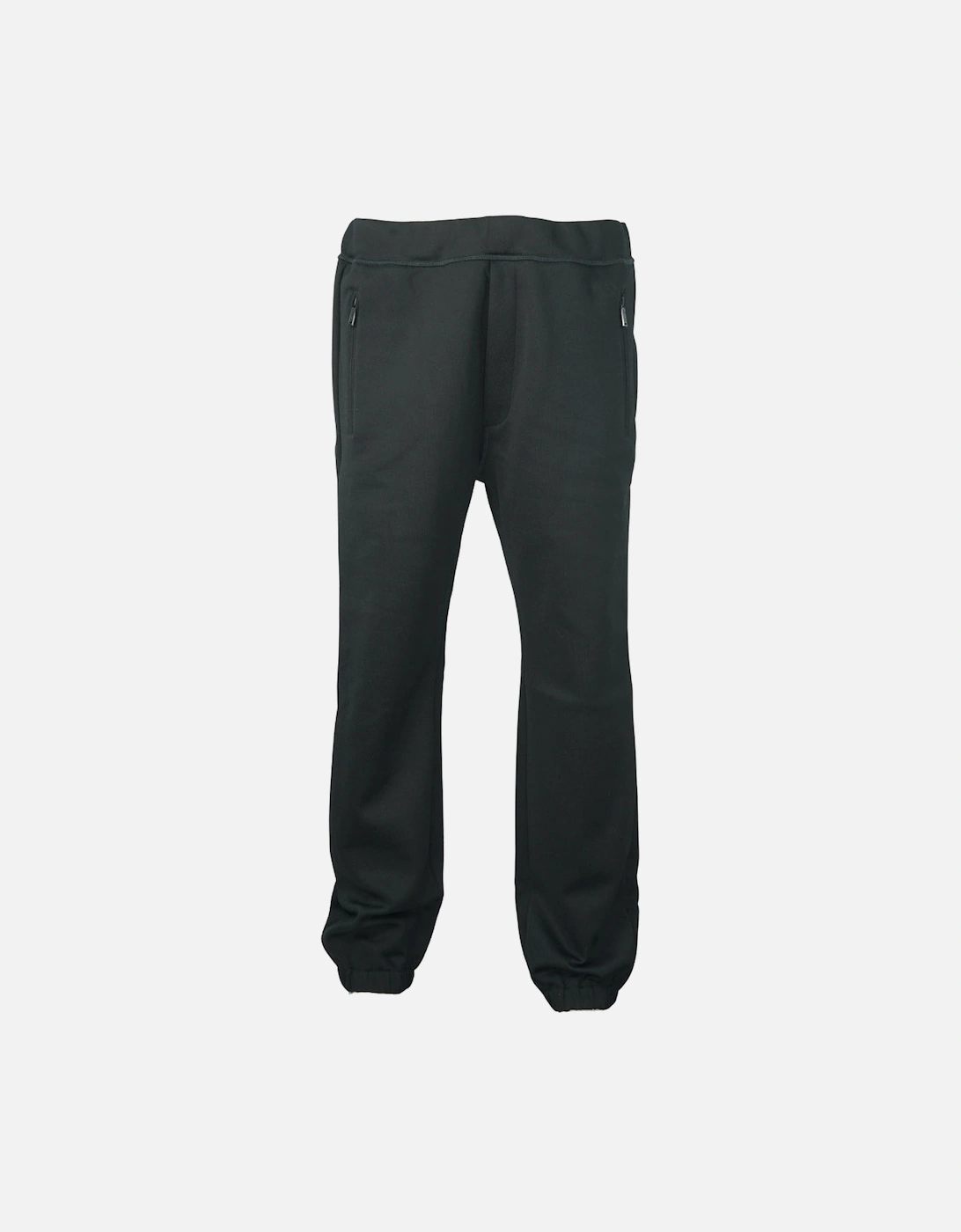 Cuffed Straight Leg Black Sweatpants, 4 of 3