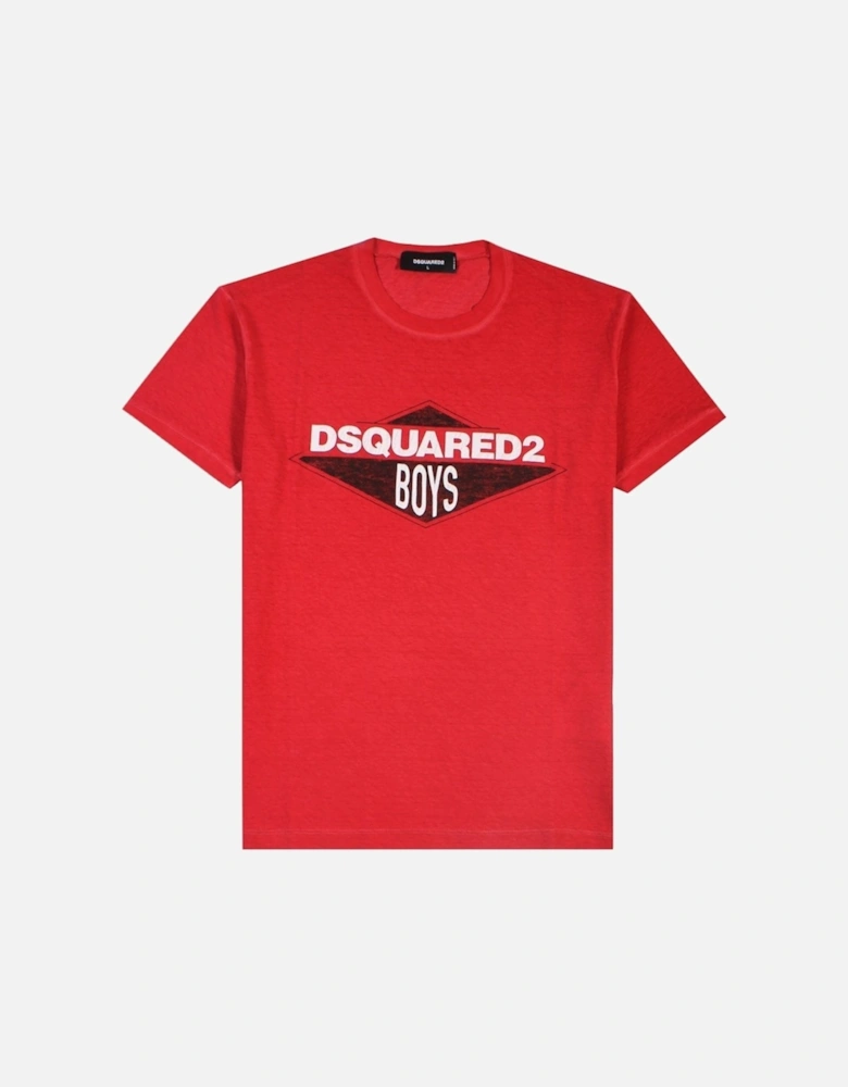 Men's Logo Print T-Shirt Red