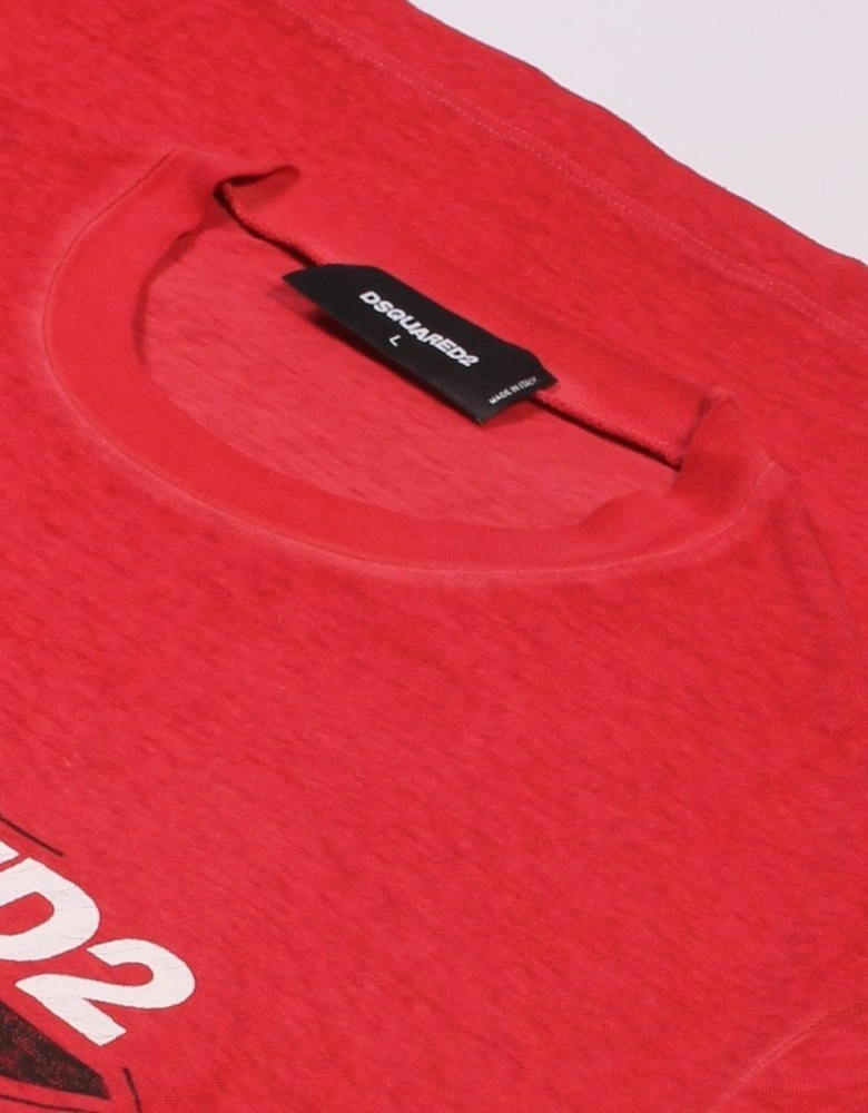 Men's Logo Print T-Shirt Red