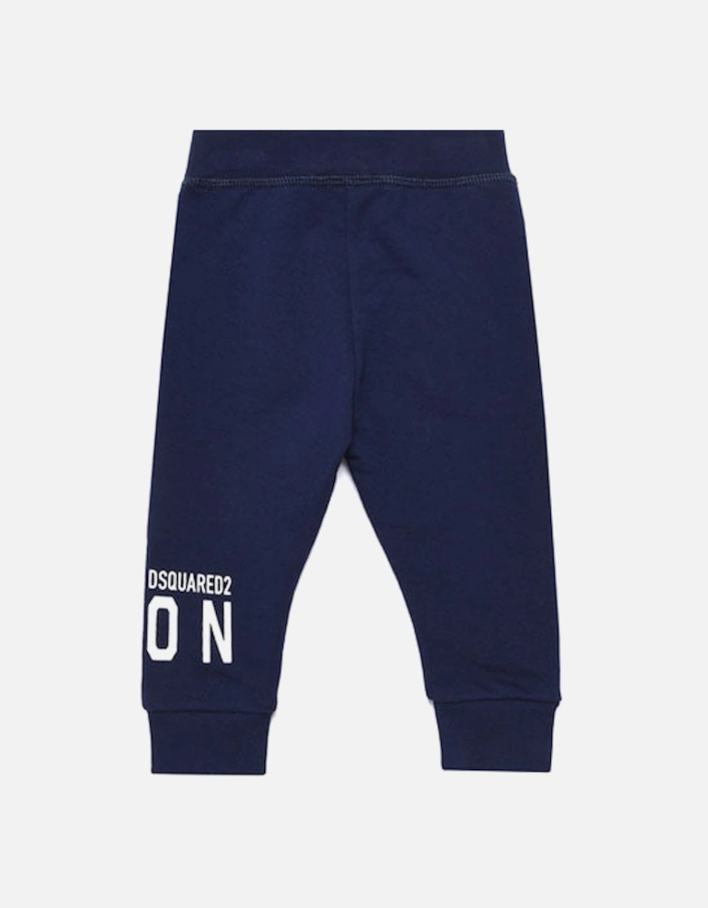 - Baby Boys Navy Icon-print track pants