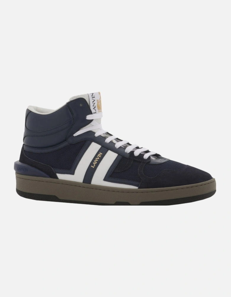 - Mens Navy Mesh Clay Sneakers