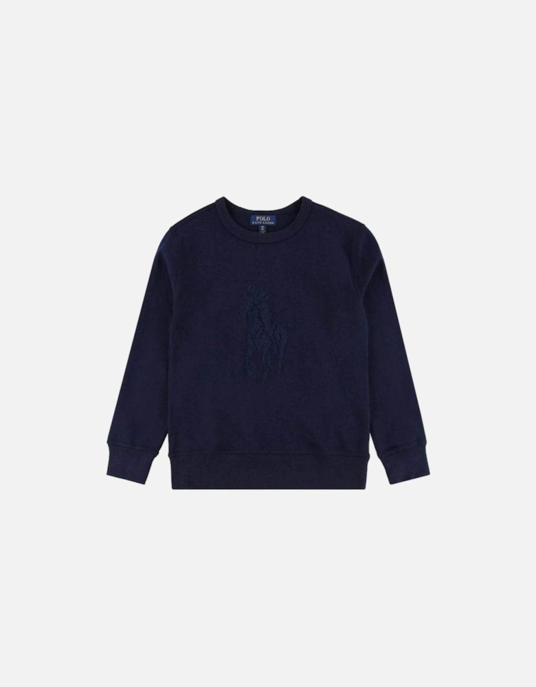 Boy's Pony Logo Sweatshirt Navy