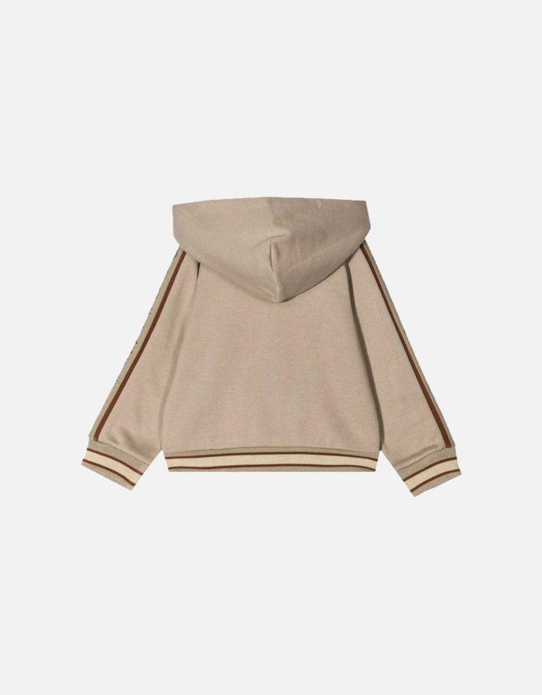 Baby Boys Fox Hoodie Beige