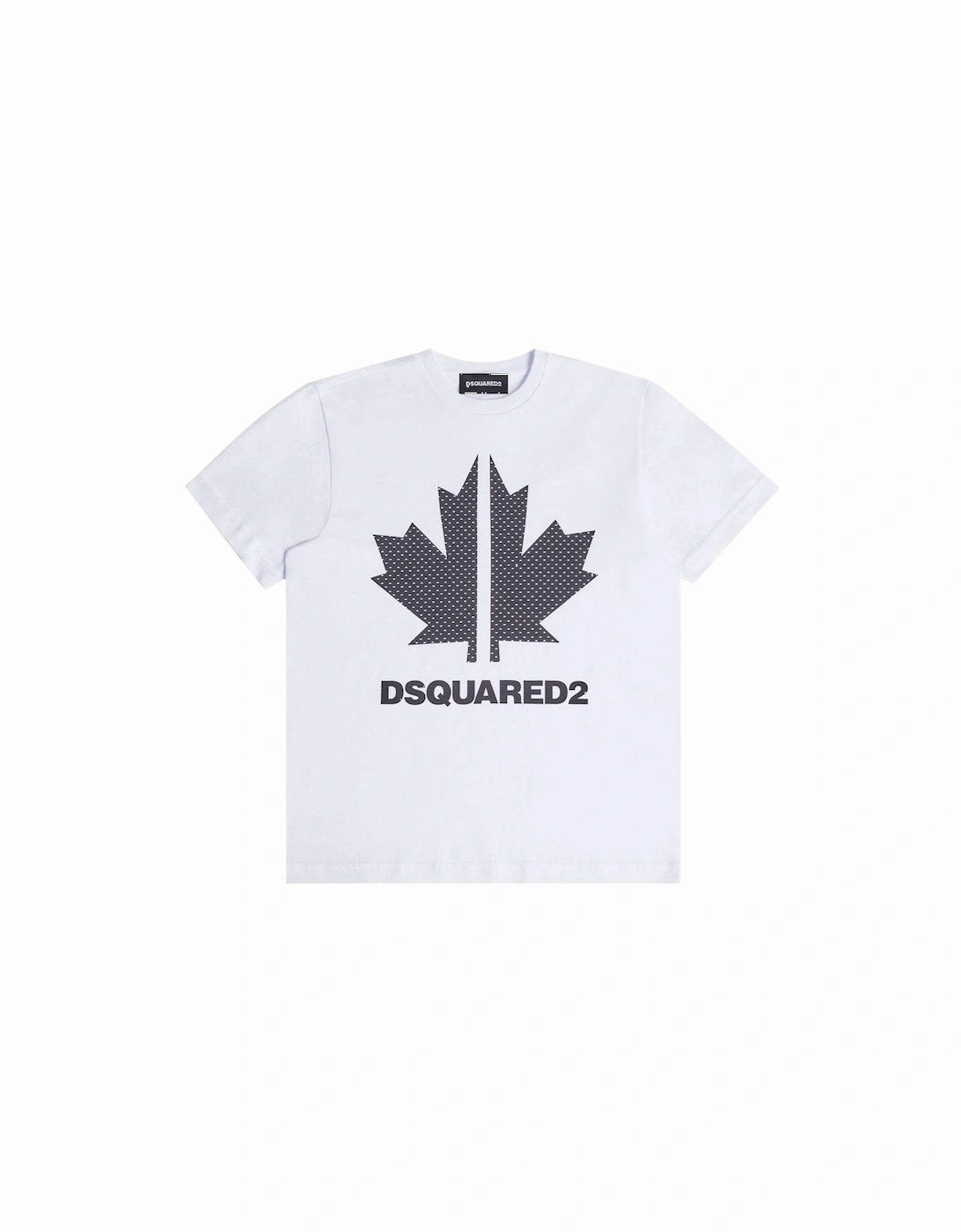 Boys Leaf Logo T-Shirt White, 4 of 3