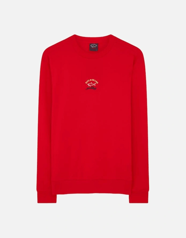 Boy's Badge Logo Sweatshirt Red