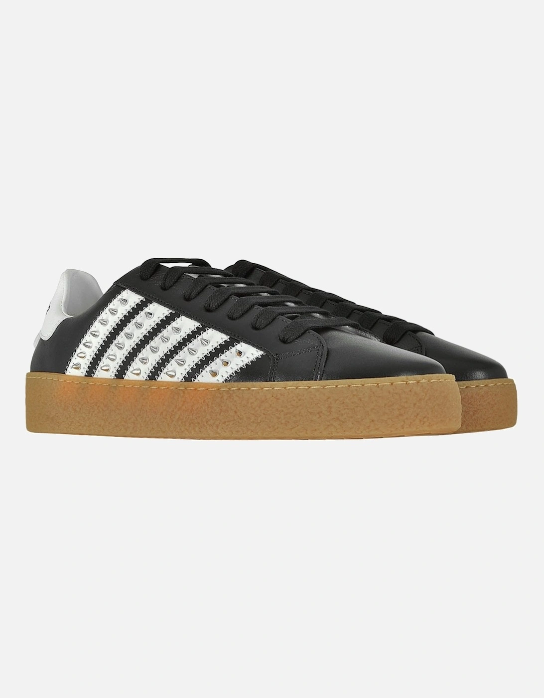 Men's Spike Low Top Trainers Black