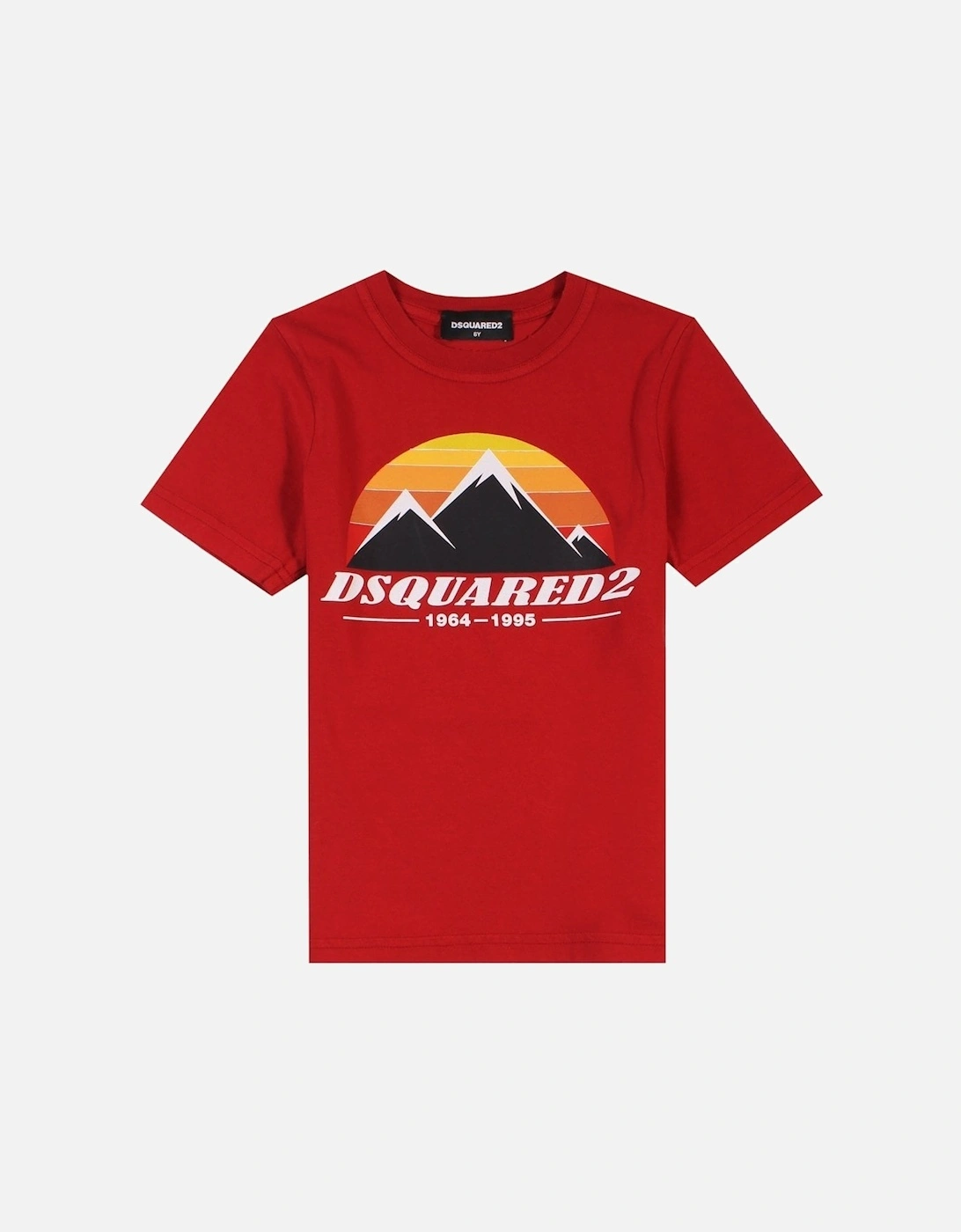 Boys Mountain T-Shirt Red, 6 of 5