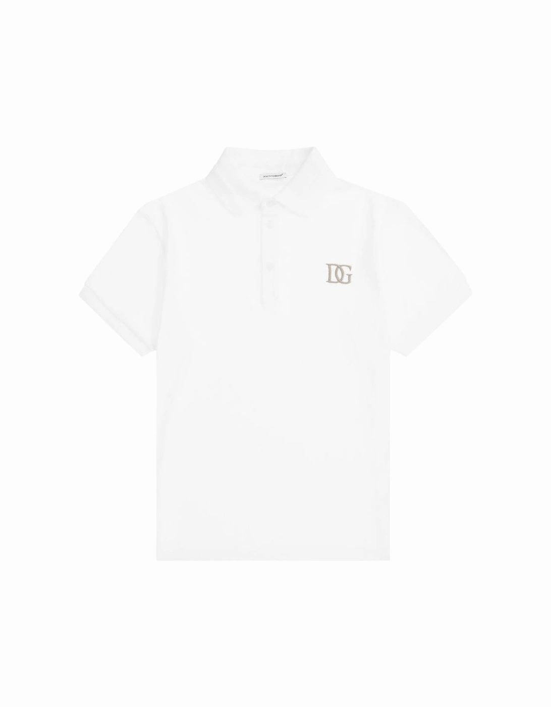 Boys Cotton Polo White, 3 of 2