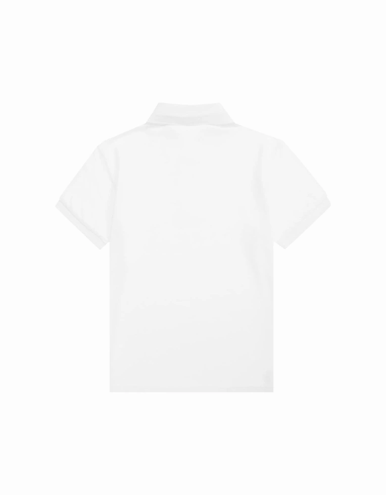 Boys Cotton Polo White