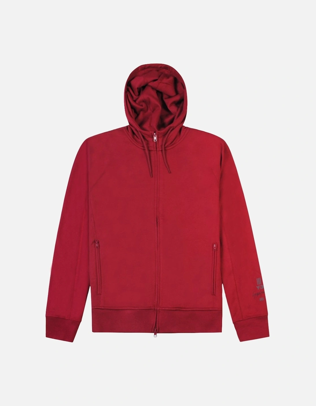 Y-3 Men's Arm Logo Hoodie Burgundy, 6 of 5