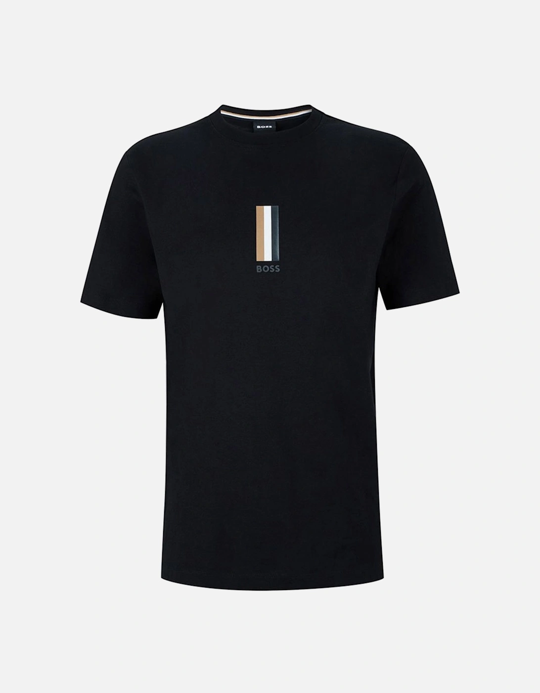 Hugo Mens Chest Stripe Logo T Shirt Black, 2 of 1