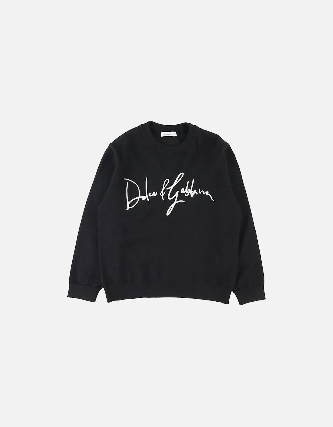 wool sweater with logo Black, 4 of 3