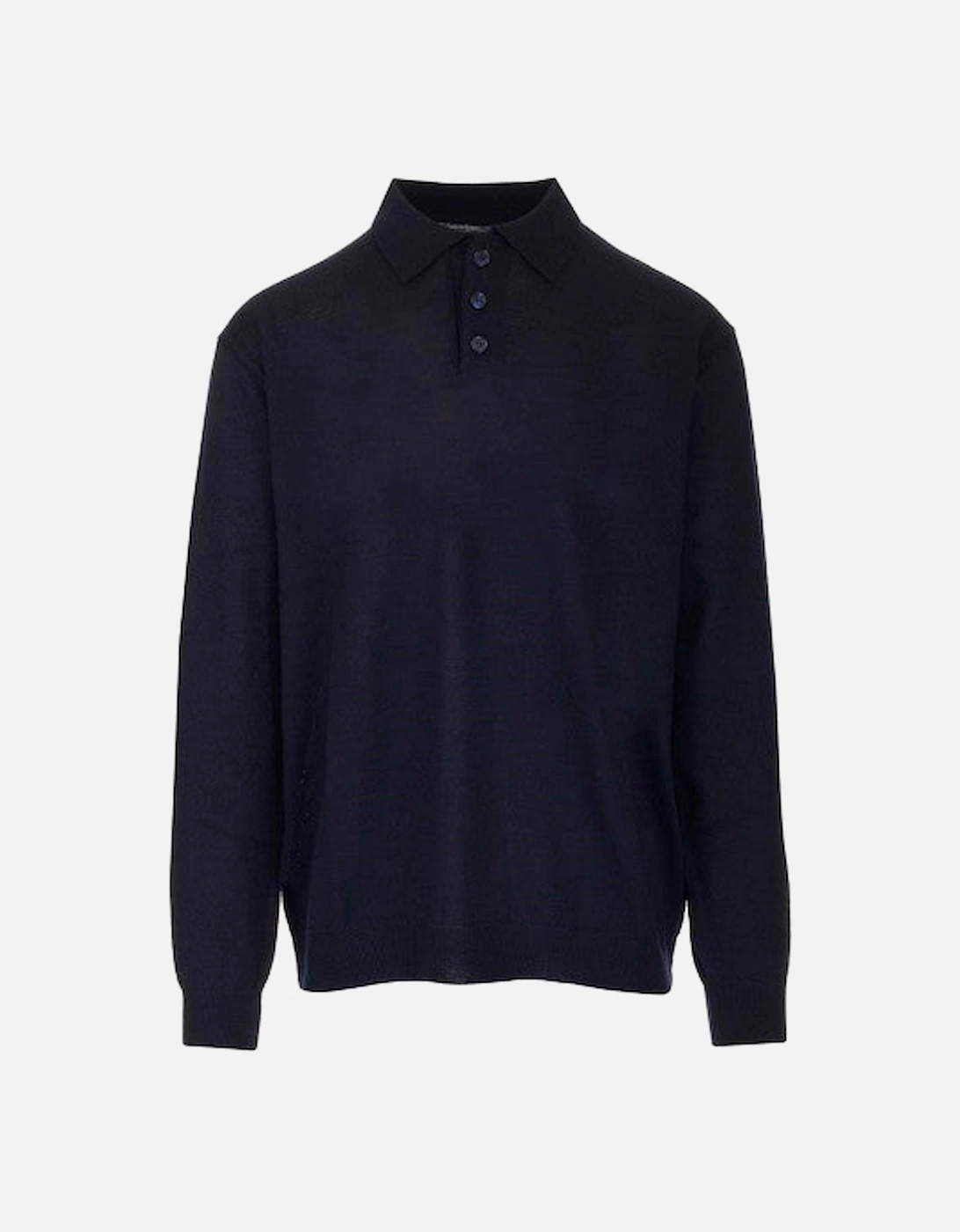 Mens Elbow Patched Long Sleeves Jumper Navy, 5 of 4