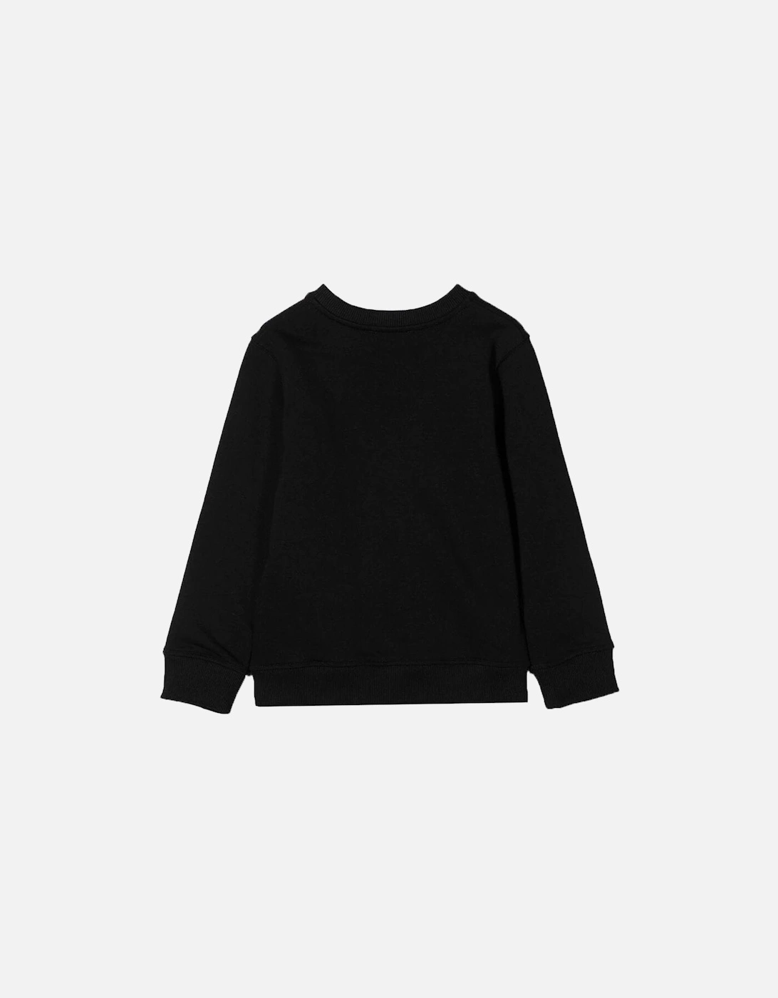 Girls Foil Logo Print Sweatshirt Black