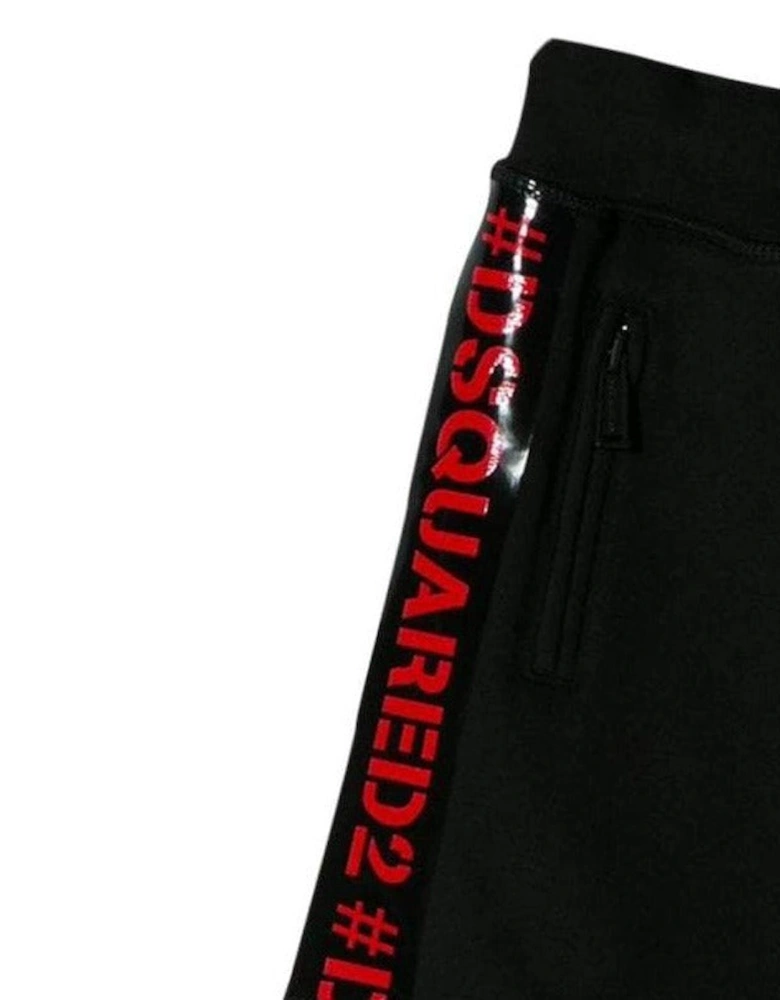 Boys Side Logo Shorts Black