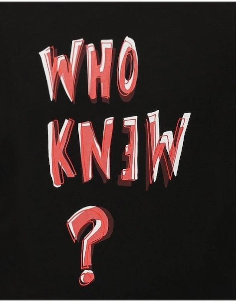 Men's Who Knew Logo T-shirt Black