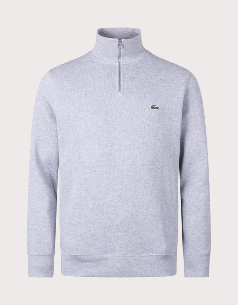 Quarter Zip Croc Logo Sweatshirt