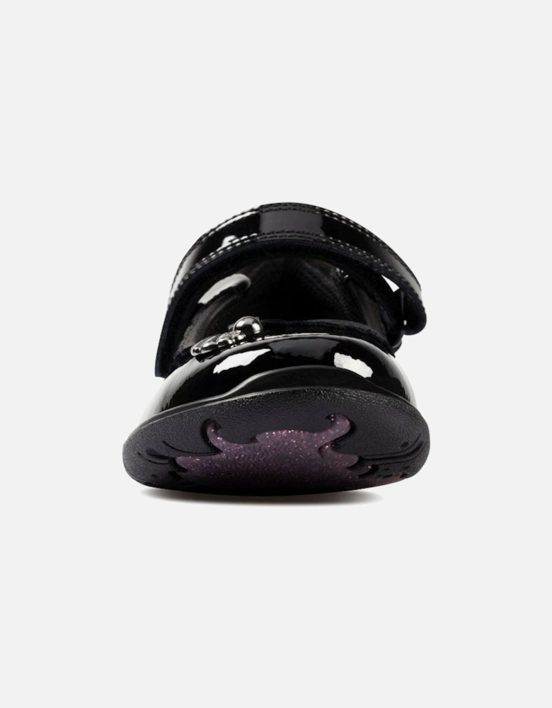 Sea Shimmer Toddler black patent