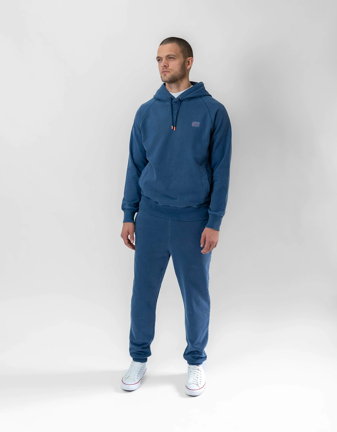 Regular-Fit Cotton Sweatpants Indigo