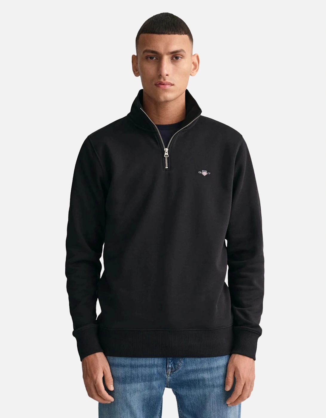 Reg Shield Half Zip Sweat - Black