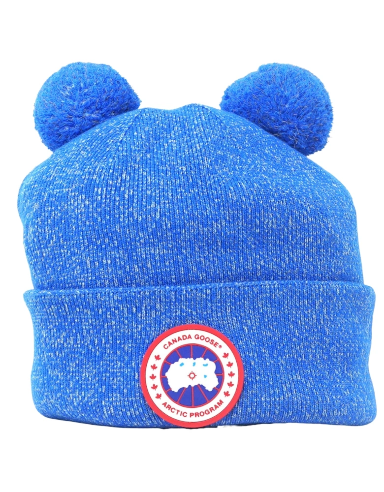 X Angel Chen Double Pom Toque Blue Beanie