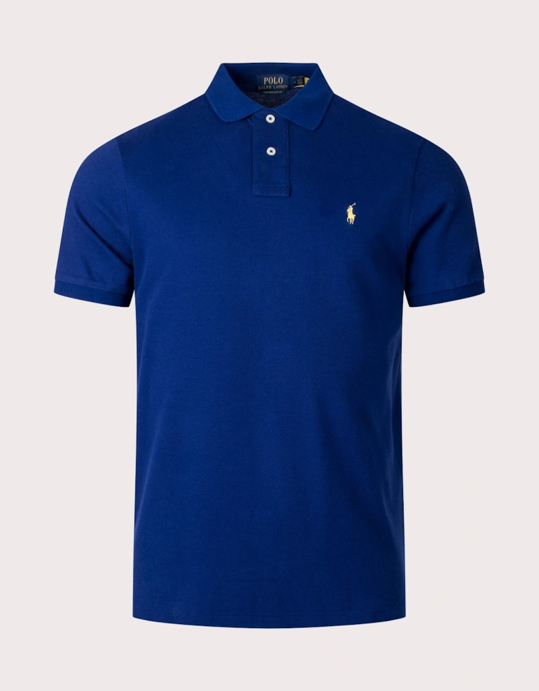 Custom Slim Fit Mesh Polo Shirt