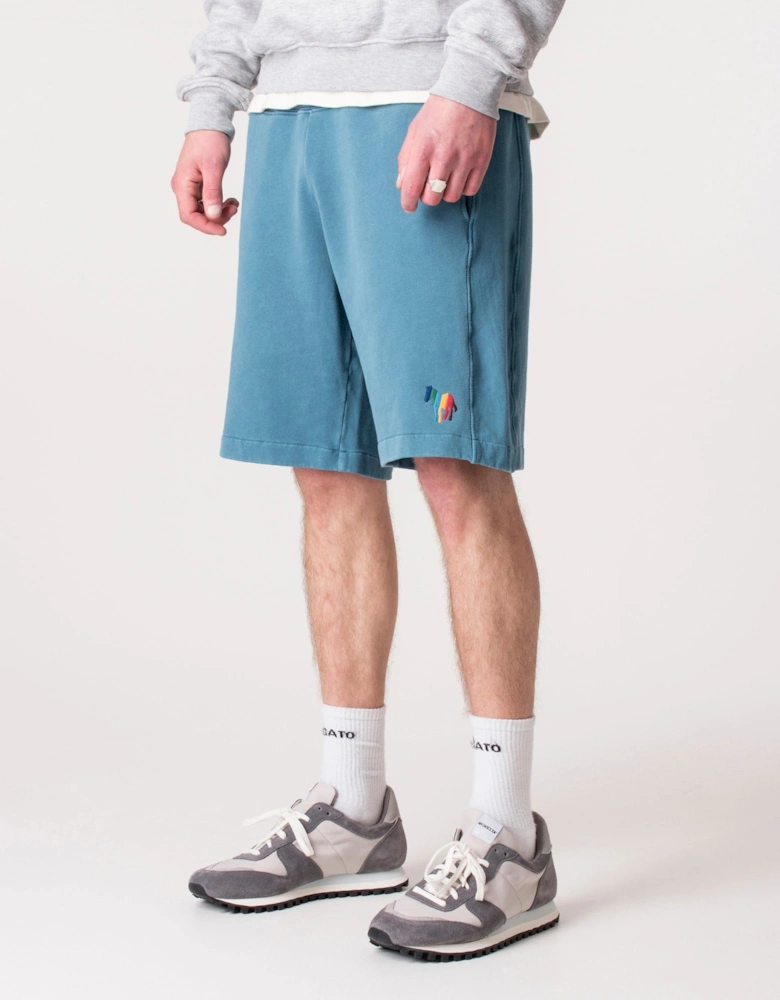 Regular Fit Broad Stripe Sweat Shorts
