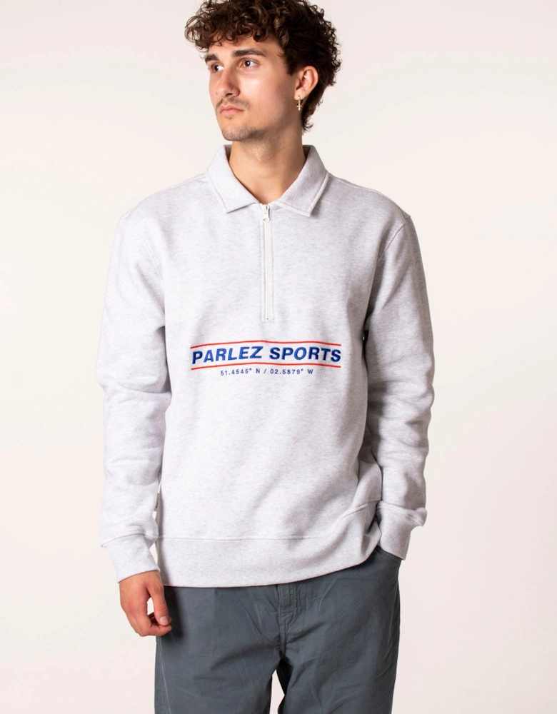 Relaxed Fit Quarter Zip Moritz Sweatshirt
