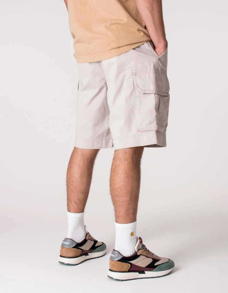 Regular Fit Stonewashed Cargo Shorts