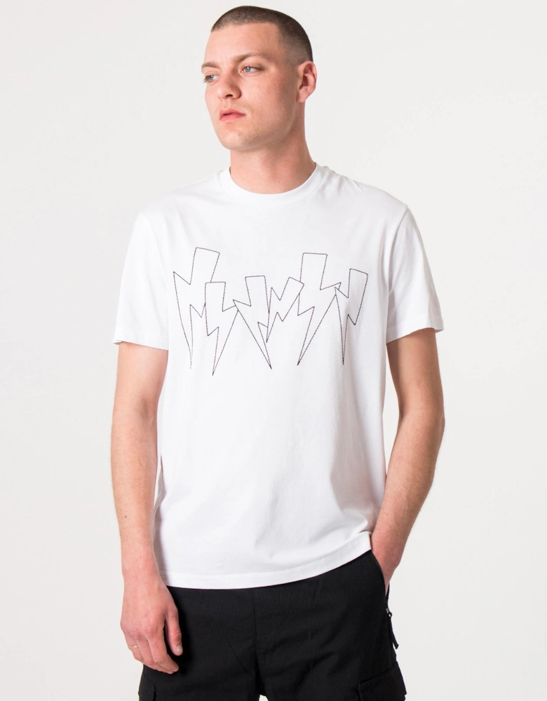 Slim Fit Jumbled Bolts T-Shirt