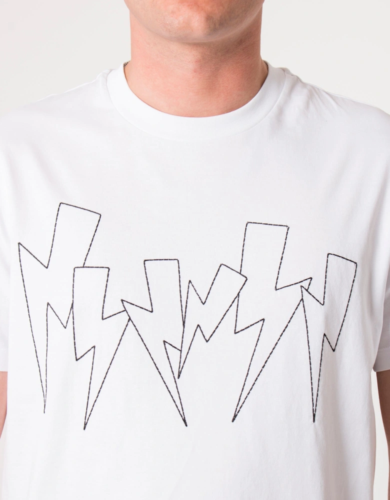 Slim Fit Jumbled Bolts T-Shirt