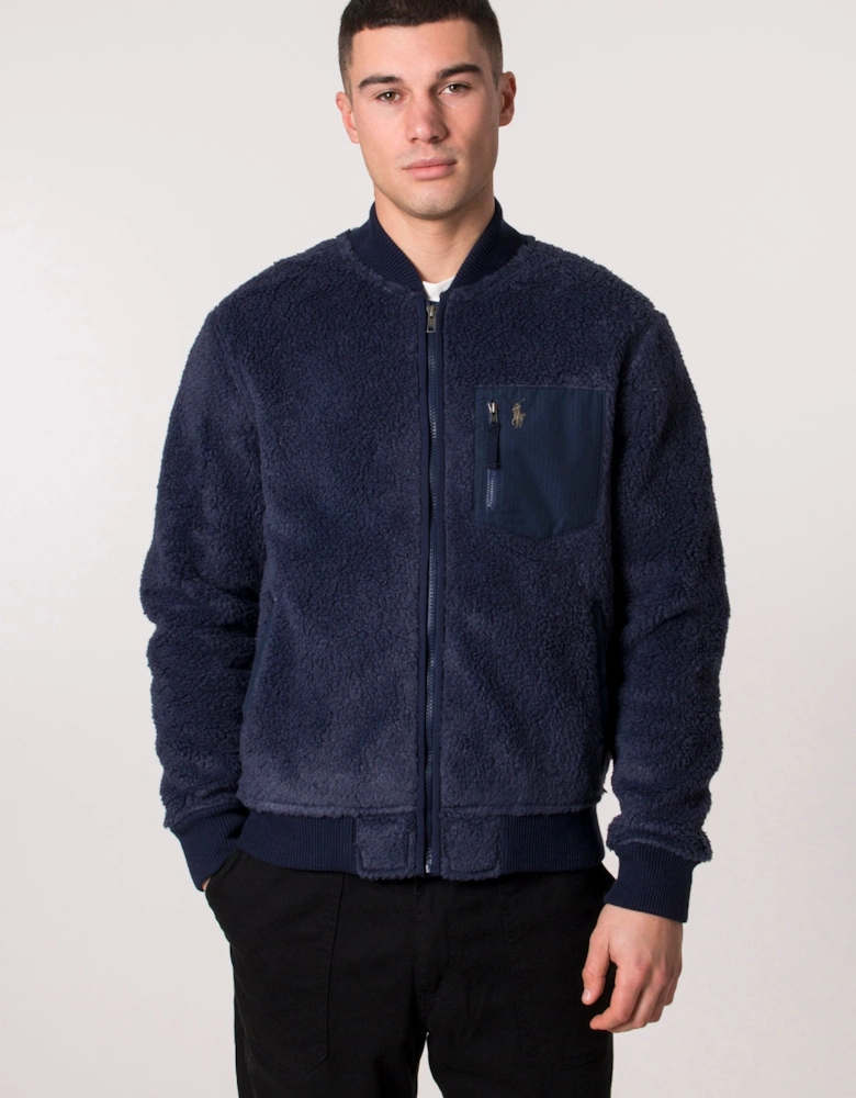 Chest Pocket Fleece Jacket
