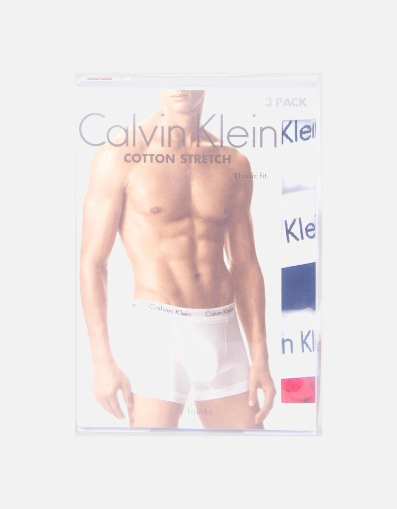 Three Pack of Cotton Stretch Trunks