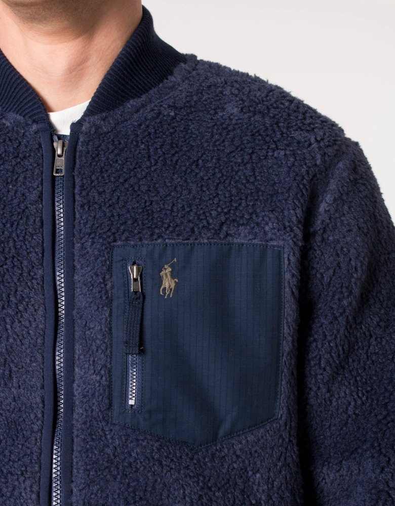 Chest Pocket Fleece Jacket