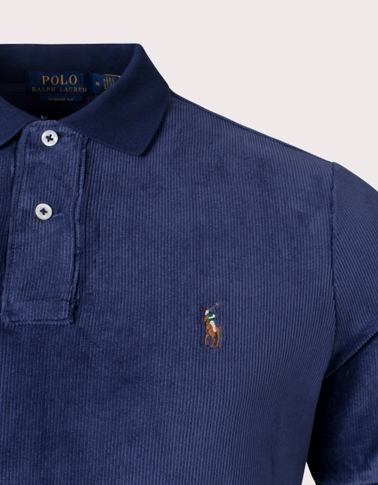 Classic Fit Corduroy Polo Shirt