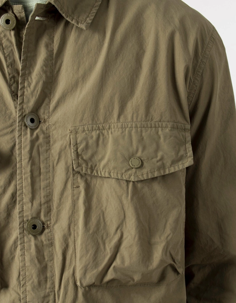 Slim Fit Parachute Cotton Overshirt