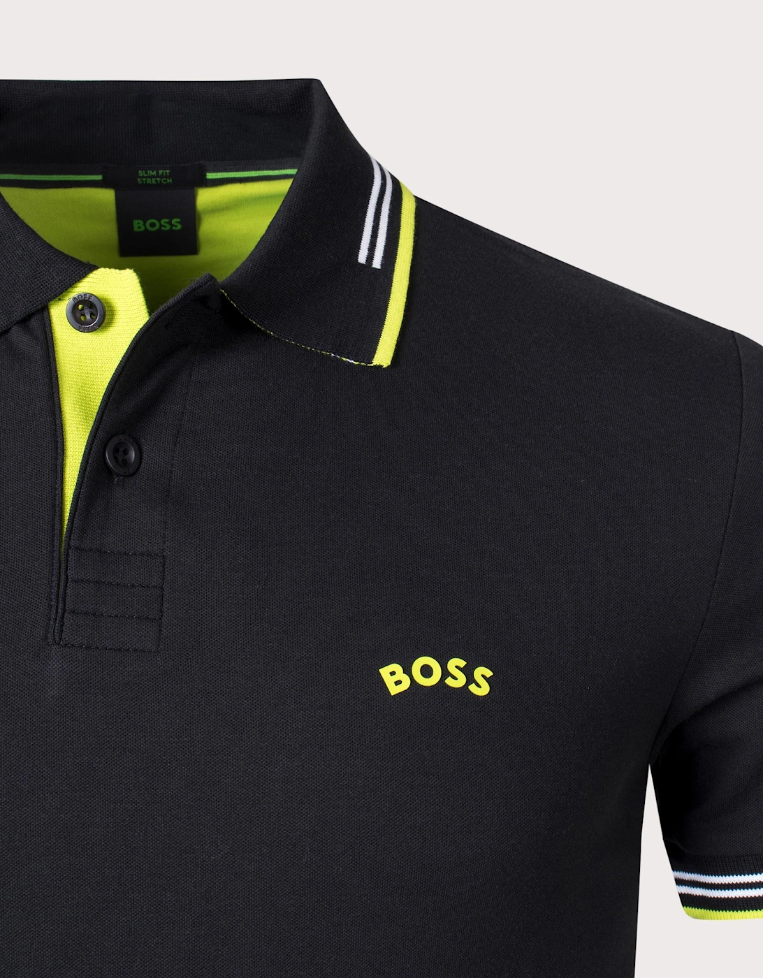 Slim Fit Paul Curved Logo Polo Shirt