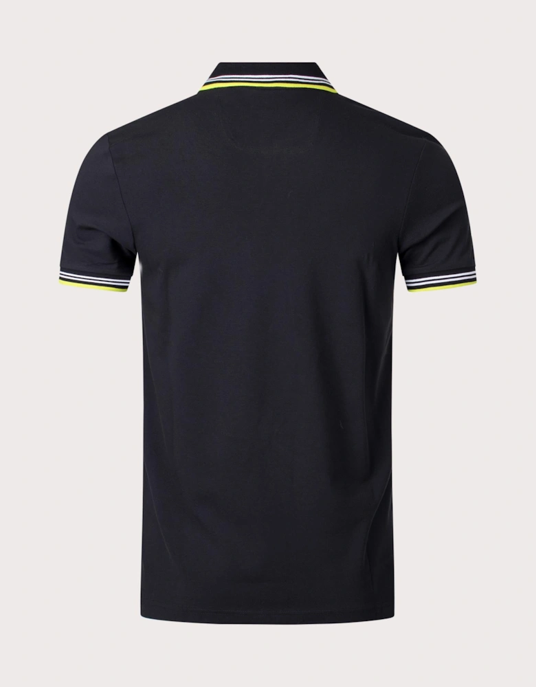 Slim Fit Paul Curved Logo Polo Shirt