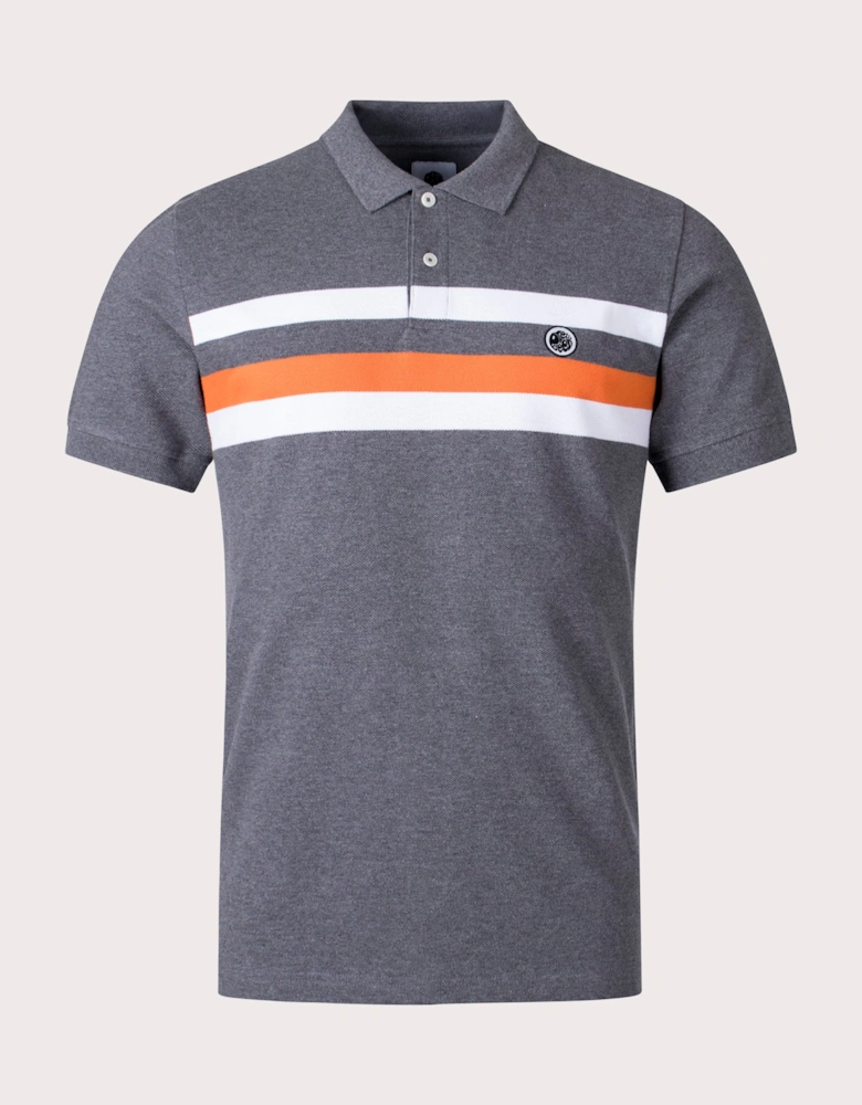 Slim Fit Hollen Chest Stripe Polo Shirt