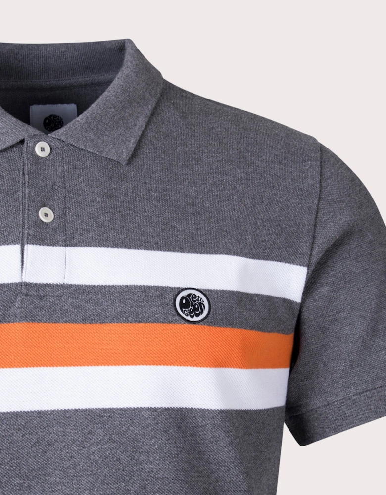 Slim Fit Hollen Chest Stripe Polo Shirt