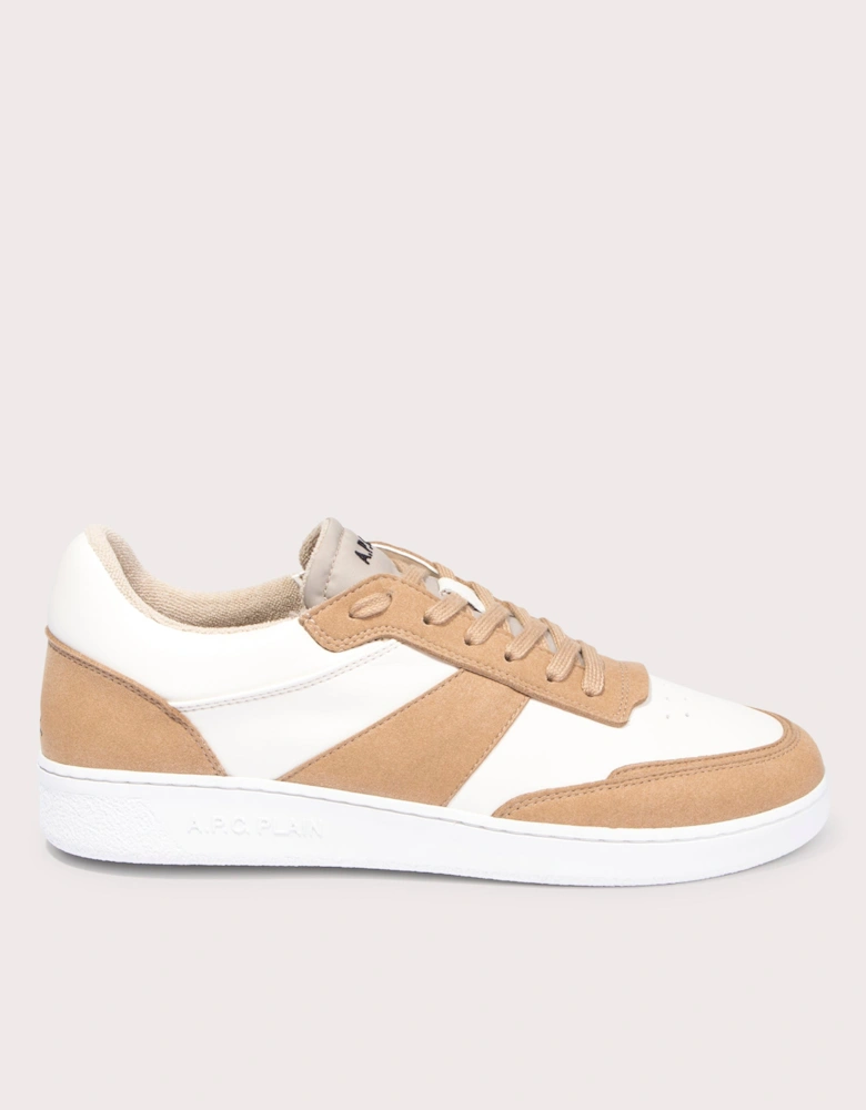 Smooth Faux Leather Faux Suede Sneakers