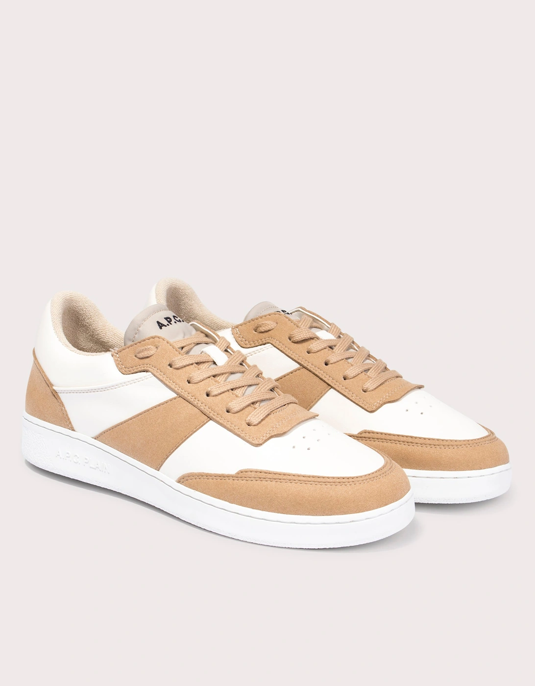Smooth Faux Leather Faux Suede Sneakers