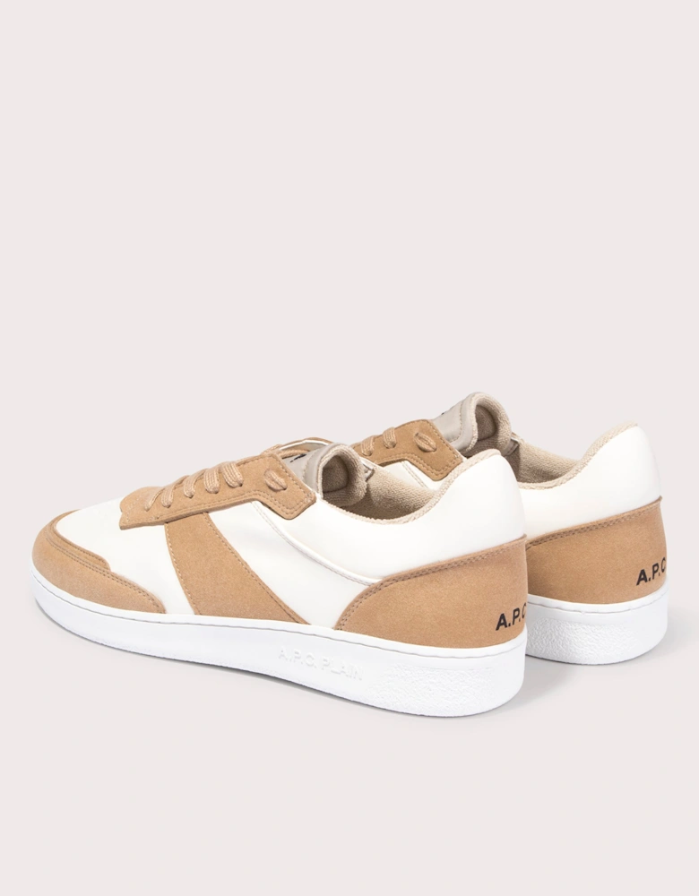 Smooth Faux Leather Faux Suede Sneakers
