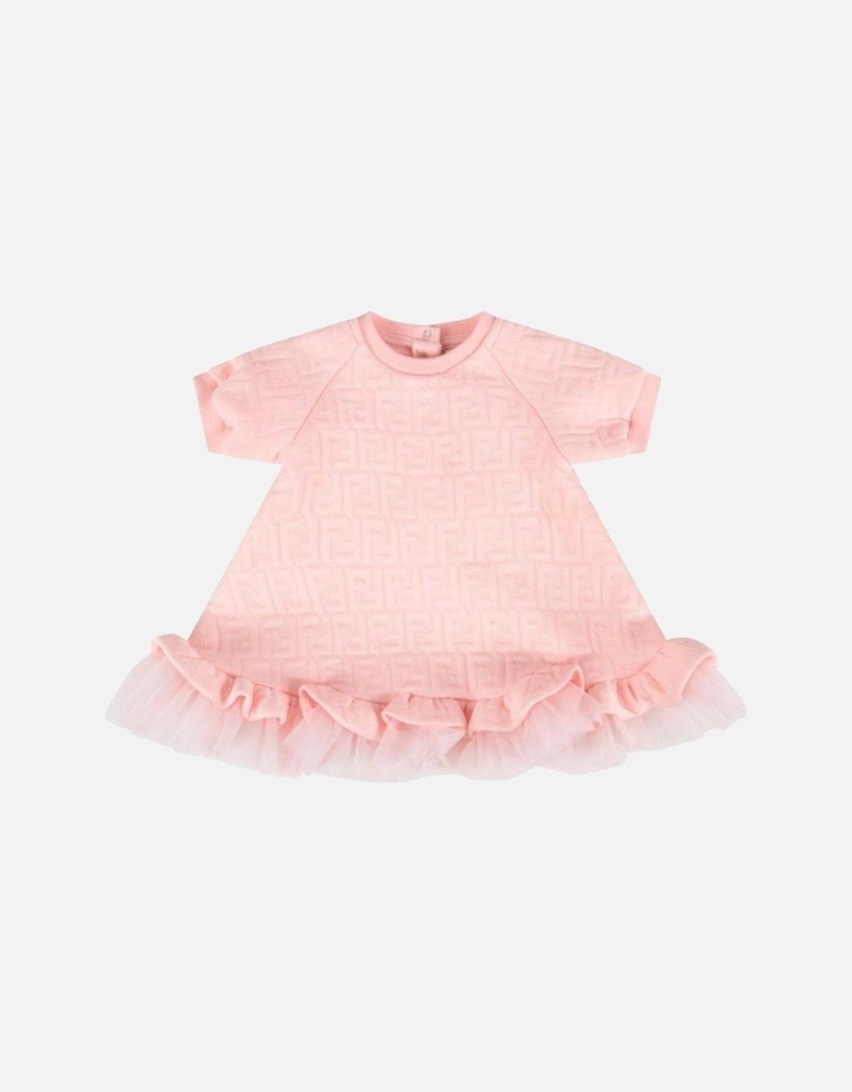 Baby Girls Pink Logo Tulle Dress