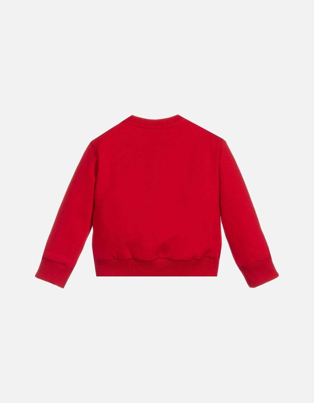Baby Boys Cotton Logo Sweater Red