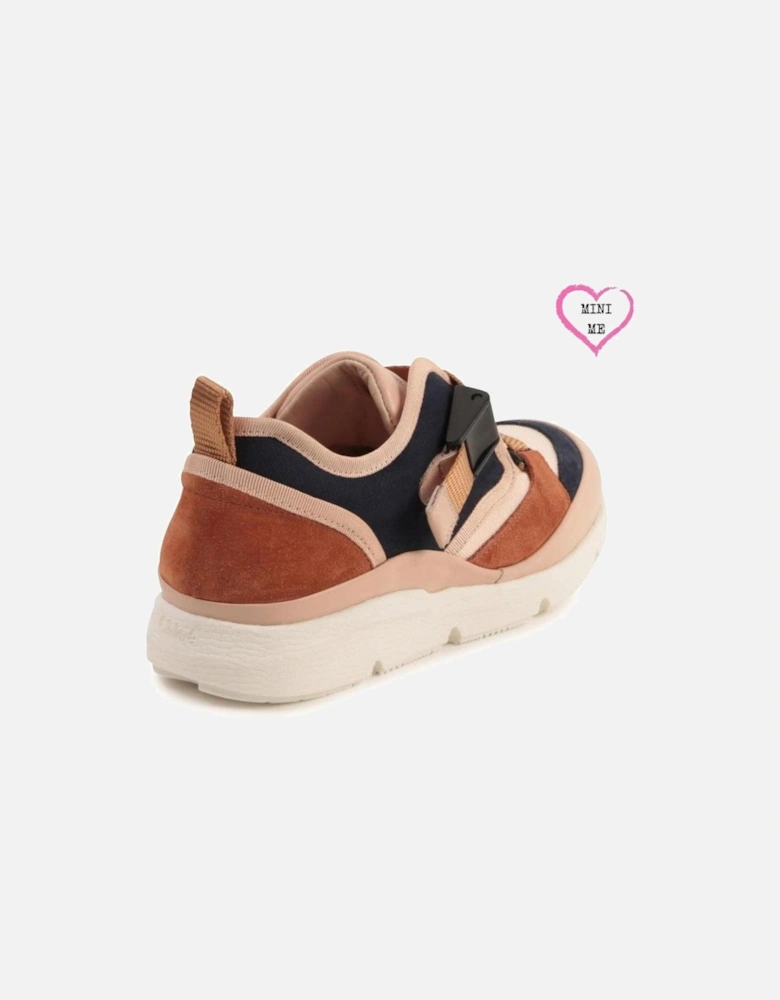 Girls Pink & Navy Sonnie Trainers