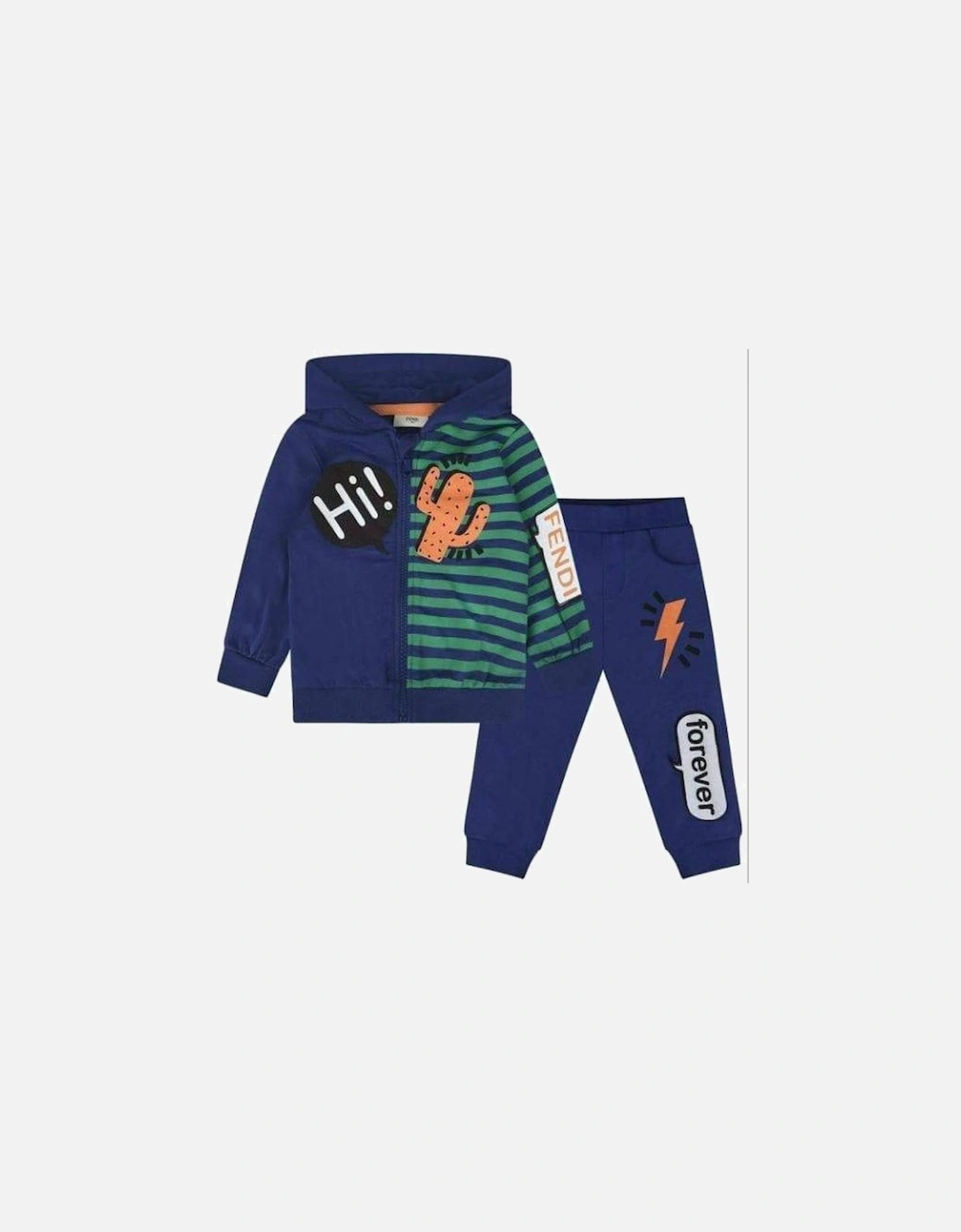 Baby Boys Multi-print Graphic Tracksuit, 7 of 6