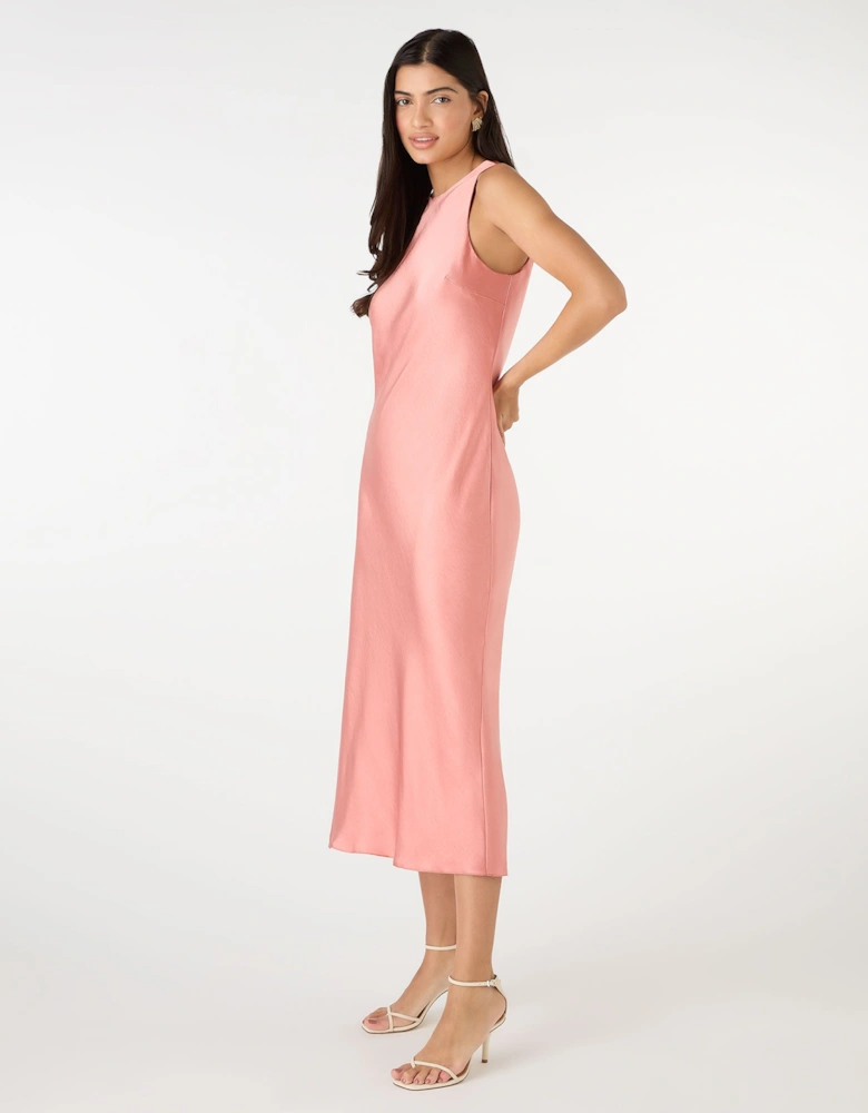 Dominica Sleeveless Dress in Coral