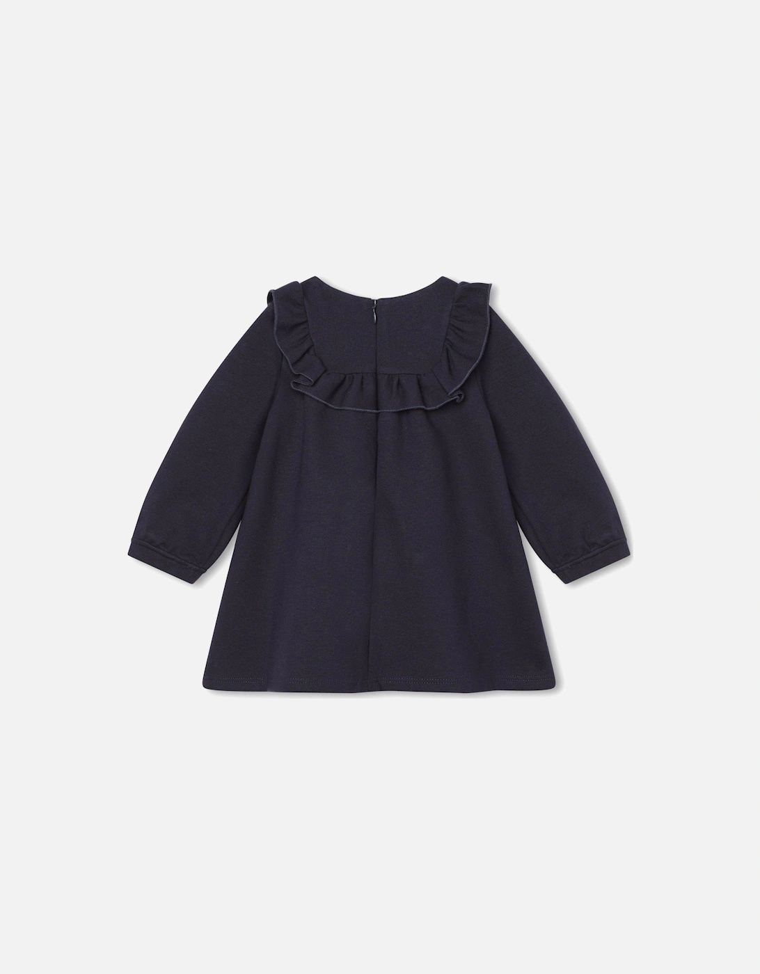 Chloe Baby Girls Knitted Dress in Navy